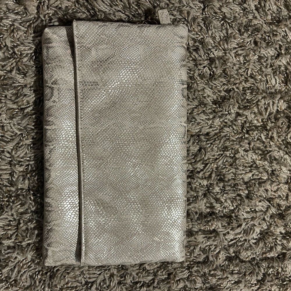 Gold snake print Clutch
